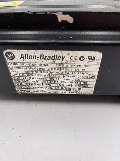 Used Allen-Bradley MPL-B320P-MK74AA Ser A 