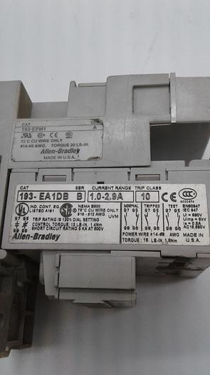 Used Allen-Bradley Control Torque 193-EA1DB B 193-EPM1 A