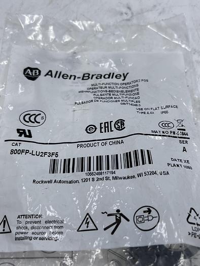 Allen-Bradley 800FP-LU2F3F5 Ser A 