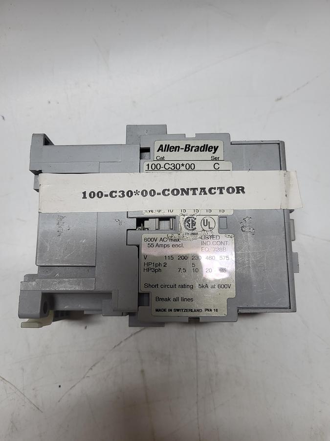 Used Allen-Bradley 100-C30*00 Ser.C
