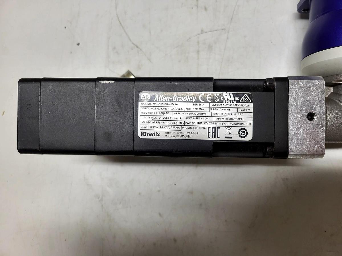Allen-Bradley / WITTENSTEIN alpha MPL-B1530U-VJ74AA nameplate