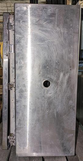 Used enclosure, electric panel, stainless steel, disconnect