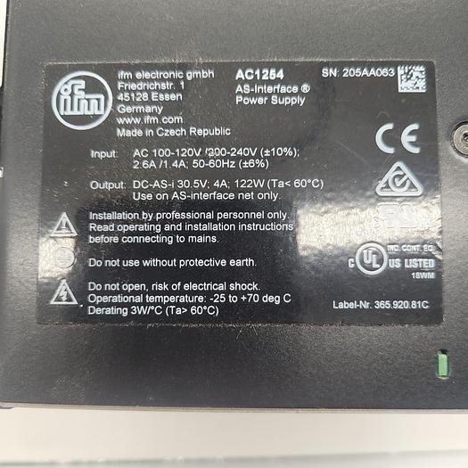 IFM Electronic GMBH AC1254