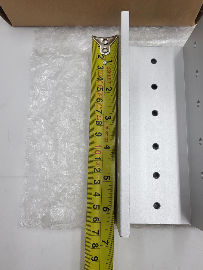 Rexroth Bosch 4501399191 / 027523 anodized extruded aluminum channel 6-5/8" long x 2-3/8" wide channel 4-1/4" base*NEW*