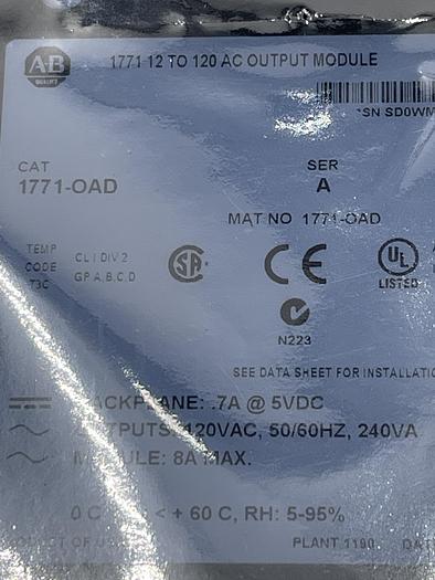 Allen-Bradley 1771-OAD Ser A