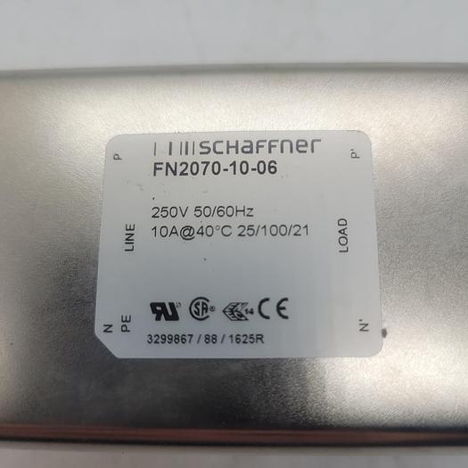 Used Schaffner FN2070-10-06 Power Line Filter