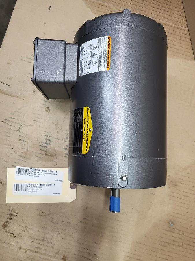 BALDOR .5 HP Motor 35B0112N043G1 / Cat: M3160 / frame: 56 - 850 RPM - 230 /460 - 3 ph No box