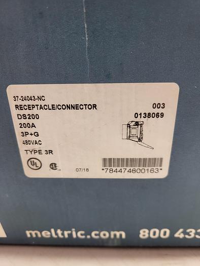 Meltric Corporation Receptacle/COnnector 37-24043-NC DS200