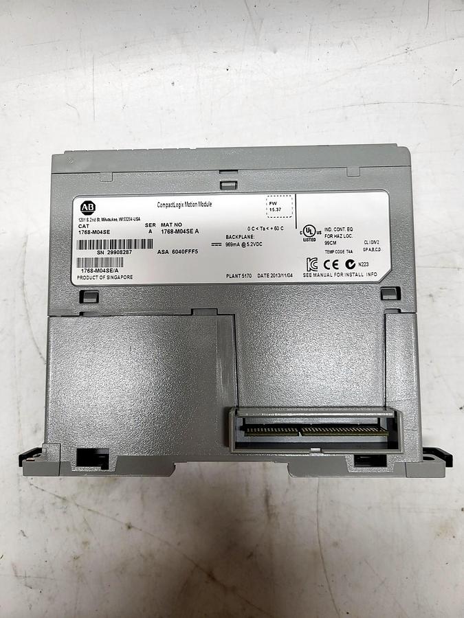 Allen-Bradley 1768-M04SE nameplate