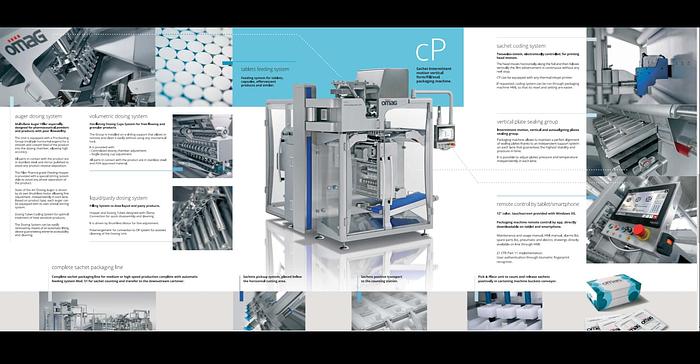 Used OMAG  CP/6  1 gram filler packet and SERPA P150 cartoner line (2018)