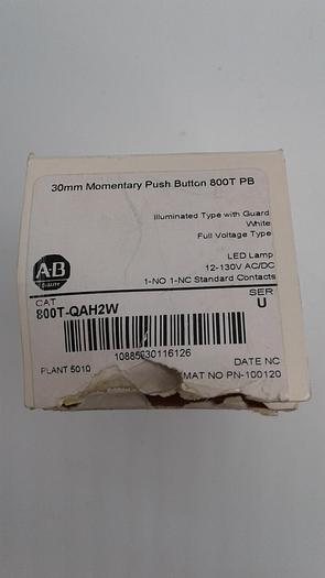 Allen-Bradley 30mm Momentary Push Button 800T-QAH2W