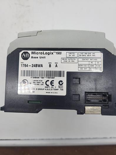 Used Allen-Bradley Micro Logix 1500 Base Unit 1764-24BWA Ser.B