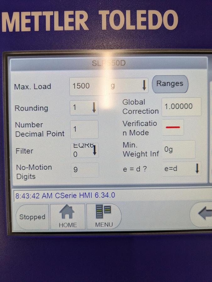 Used Mettler Toledo Check weigher