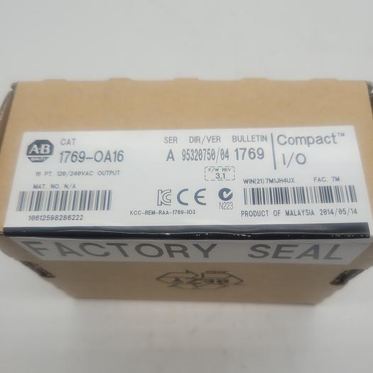 Allen-Bradley 16 Pt. 120VAC Input 1769-IA16 Ser.A 3.1