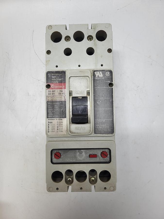 Used Westinghouse Series C Motor Circuit Protector Type HMCP HM2P250L5W