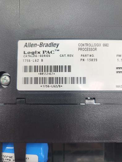 Used Allen-Bradley Logix PAC 1756-L62 Ser.B