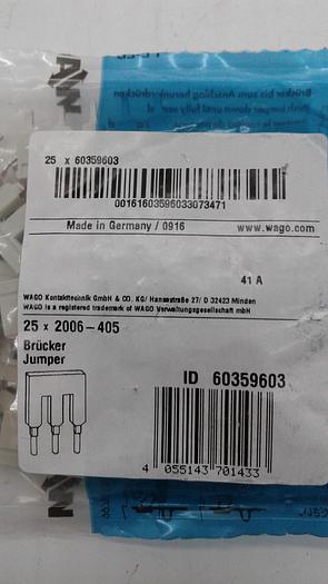 WAGO 25x2006-405 Brucker Jumper 60359603