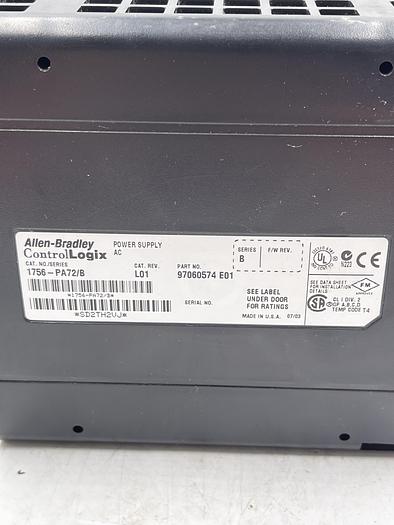 Used Allen-Bradley 1756-PA72 Ser B 