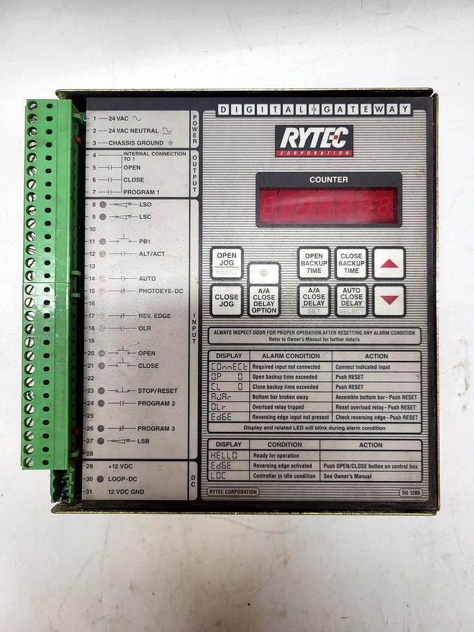 Rytec Corporation / Control Associates & Mfg., Inc. DG1200 overall