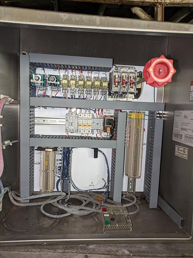 Used enclosure, electric panel, stainless steel, disconnect