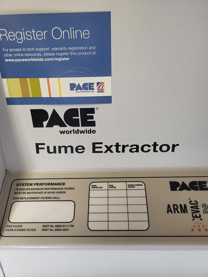 Pace Fume Extractor AE200 050-127-A-001-42532
