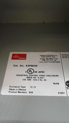 Used Hoffman Enclosures E3PBXM