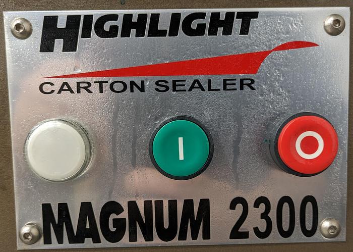 Used Highlight Magnum 2300 SDU, case taper, tape machine
