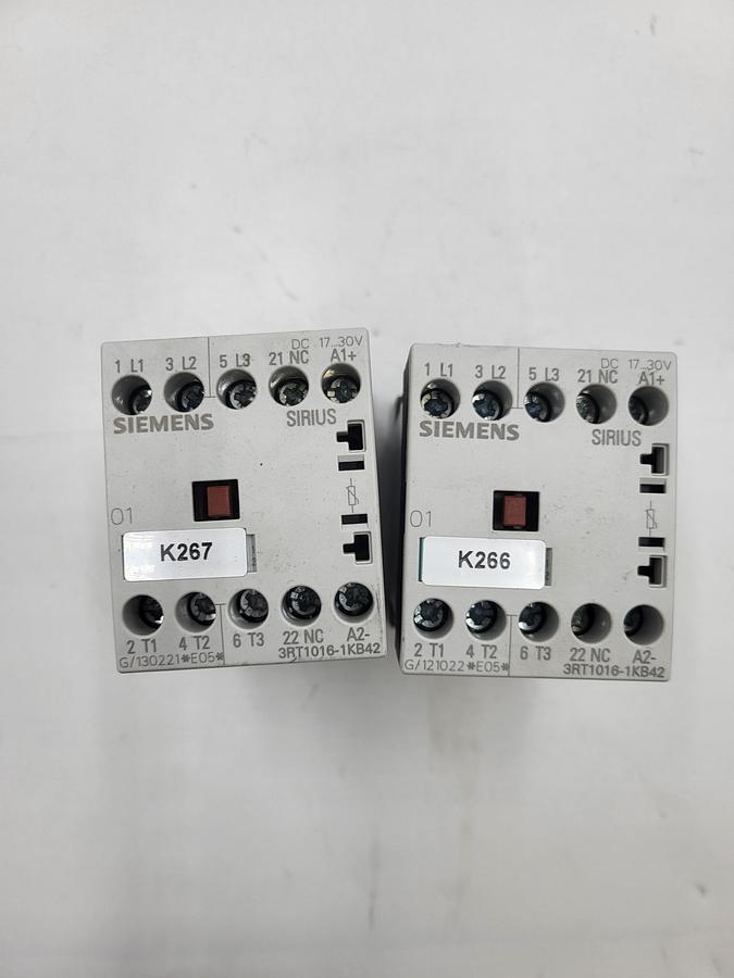 Used siemens 3rt1016-1kb42 contactor sirius