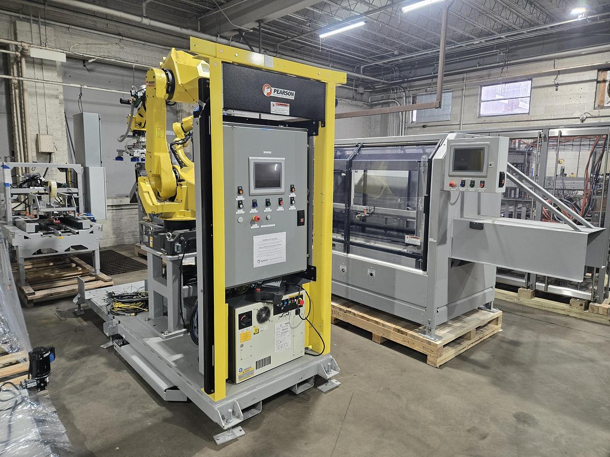Used 2023 Pearson Complete case pack and palletizing line 2023 Never ran production ( like New)