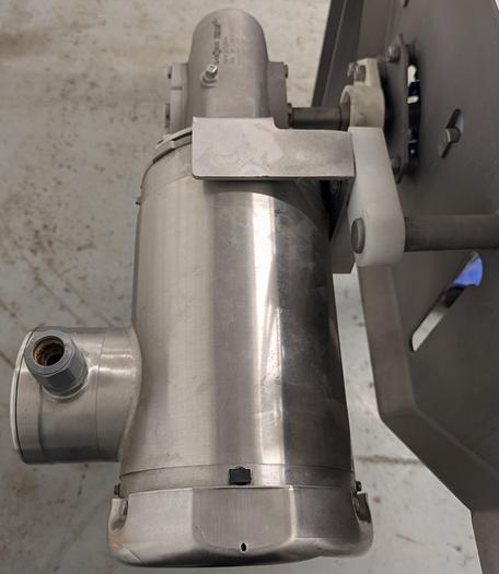 Used conveyor belt, 90 degree, stainless frame