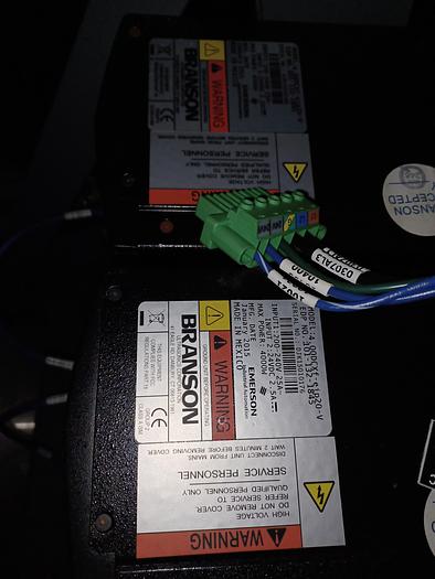 Used 12 lane sonic yogurt cup welder (branson)