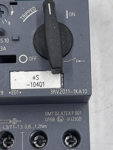 Used Siemens 3RV2011-1KA10