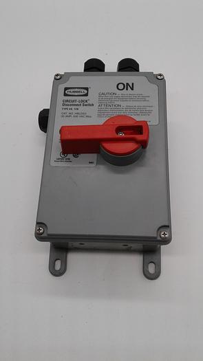 Used Hubbell Circuit- Lock Disconnect Switch HBLDS3