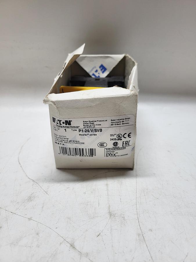 Eaton P1-25/V/SVB Main Switch