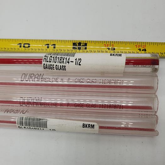 Redline Tubular Gauge Glass for Steam Boiler & Liquid Tank 5/8" O.D. (+0/-1/32") X 3/32" wall (thickness ±1/64") X 14-1/2" long
