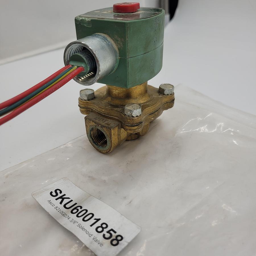 Used ASCO 8210G074 / 6001858 3/8" SOLENOID VALVE