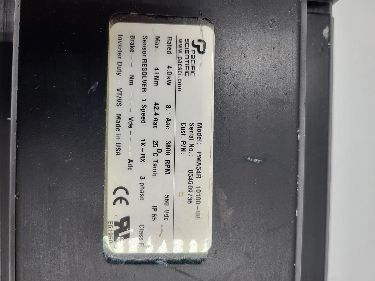 Used Pacific Scientific PMA543R-10100-00 servo motor