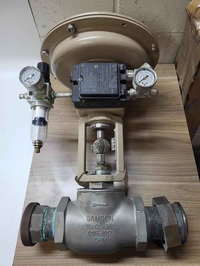 Used Samson 3760 Positioner With Numatic Valves
