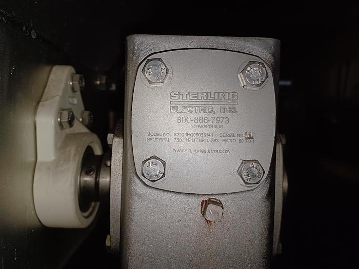 Used 10' long 36 1/2" wide 43" tall  conveyor all stainless frame and washdown motor