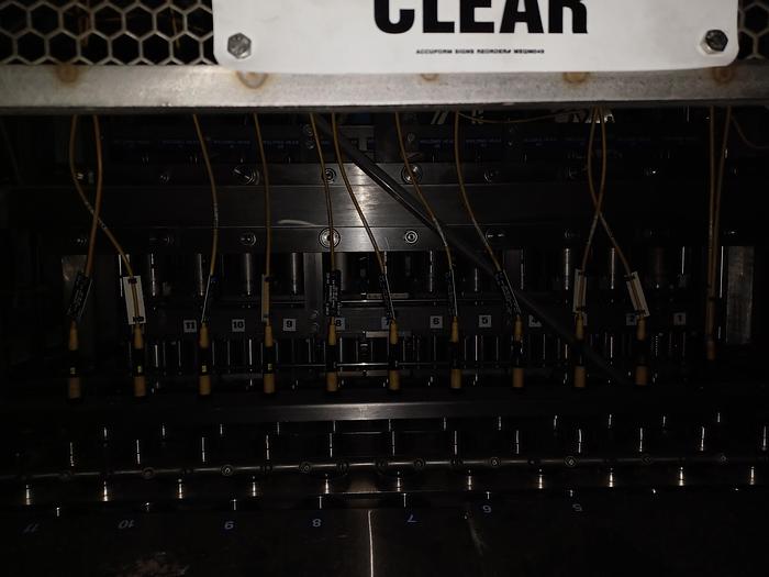 Used 12 lane sonic yogurt cup welder (branson)