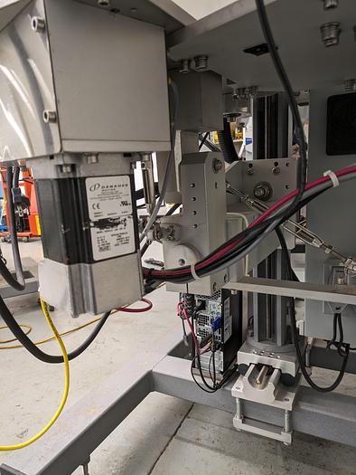 Used label printer, applicator, adjustable stand