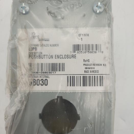 Used Hoffman Push Button Enclosure E3PB 8030