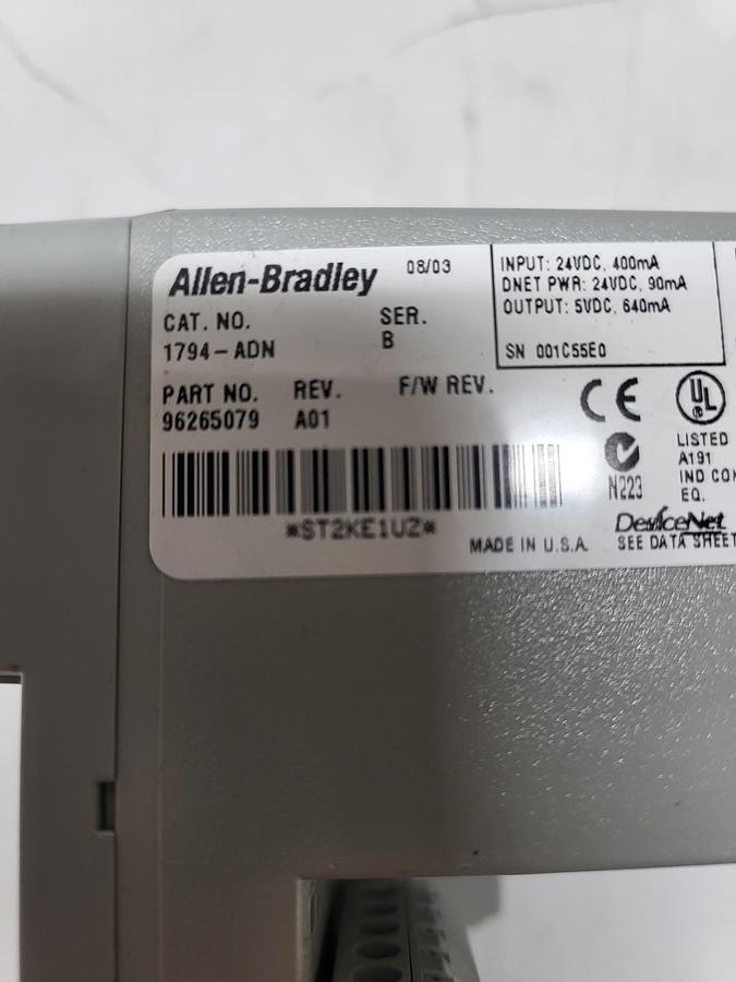 Used Allen-Bradley Devicenet 1794-ADN Ser.B