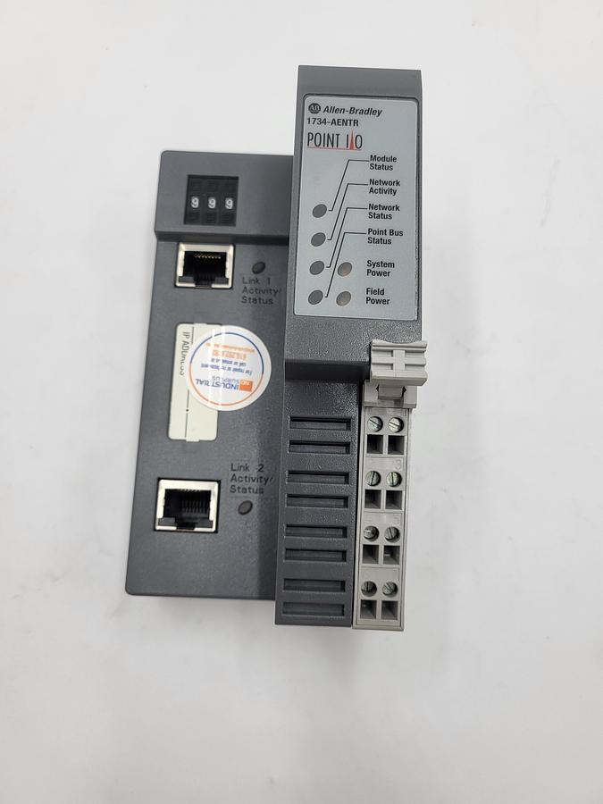 Used 1734-AENTR | Allen Bradley | Series A Point I/O Dual Port Network Adapter