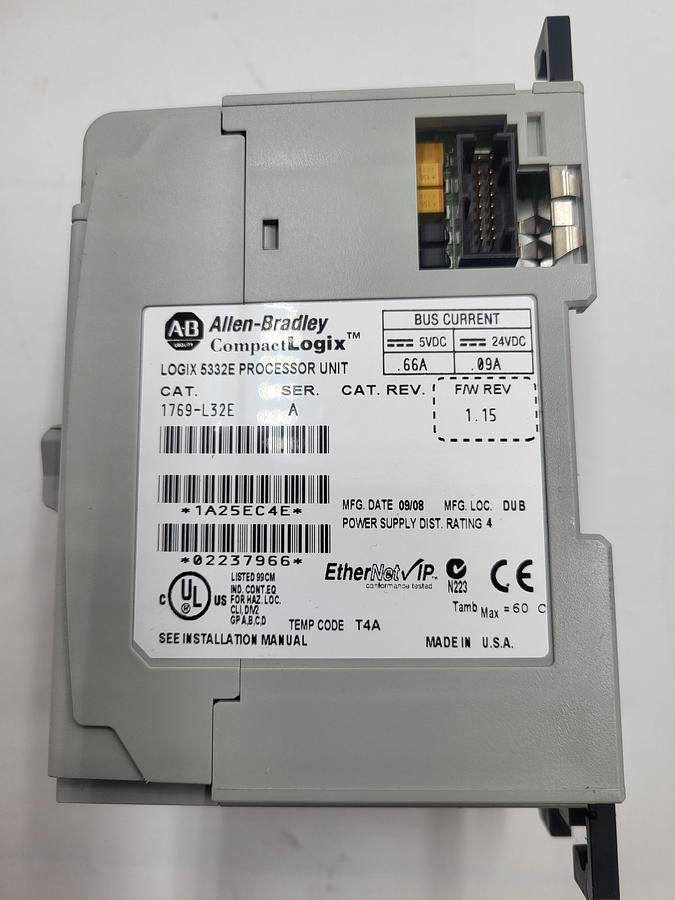 Used Allen Bradley 1769-L32E / 5332E processor Unit Compact Logix