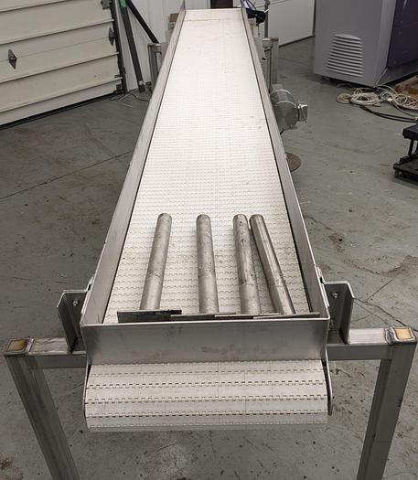 Used conveyor, stainless steel,