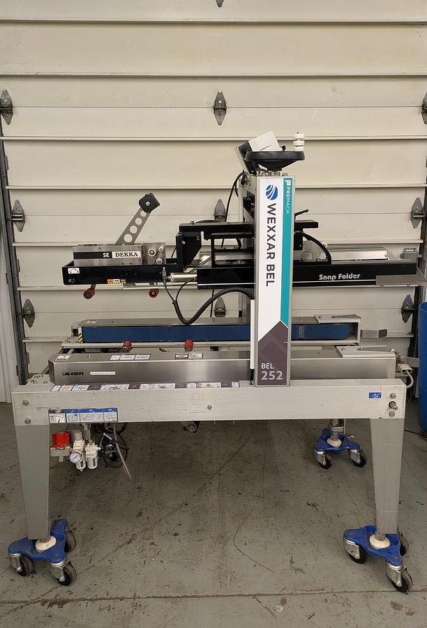 Used Wexxar Bel 252 case sealer and closer