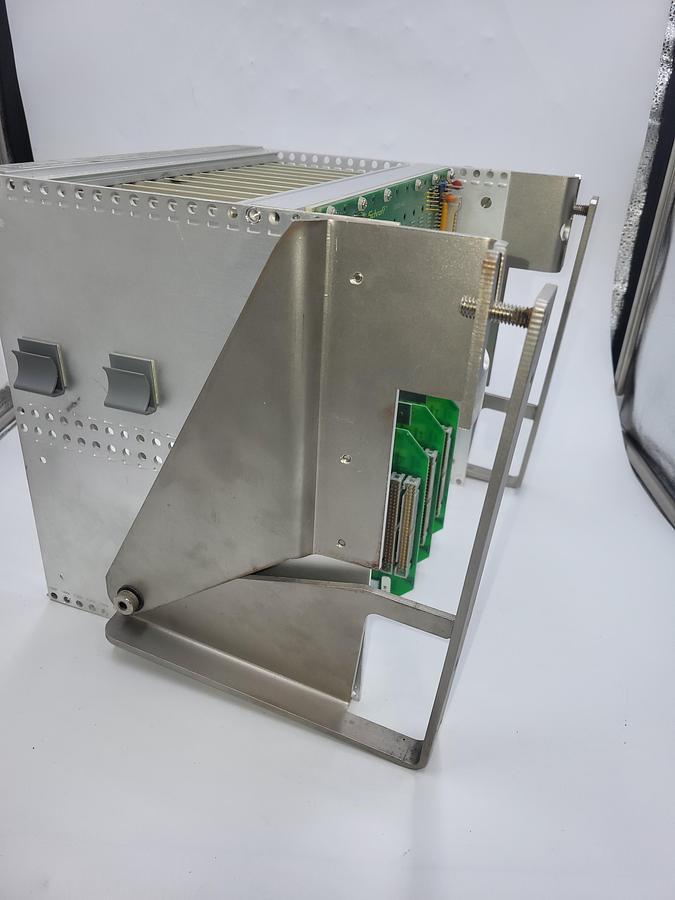 Used Xycom circuit board mounting - swivel bracket OFF a Triangle bagger model: B55PRC/A918F2RN / Schroff 23000-042: 12 slot back plate