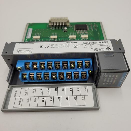 Used ALLEN BRADLEY SLC500 INPUT MODULE 1746-ITB16 SER. C REV. A