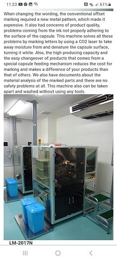 Used Kamata Co2 laser marker tablet or capsule printer